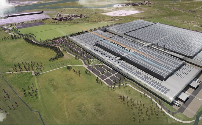A render of the project | Credit: Britishvolt A render of the project | Credit: Britishvolt