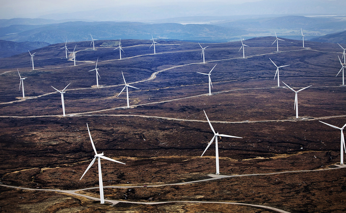 The Farr wind farm in Scotland The Farr wind farm in Scotland