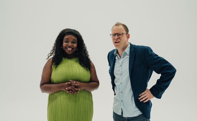 Lolly Adefope (left) and Robert Webb (right) recently starred in a green pension short film series | Credit: Make My Money Matter Lolly Adefope (left) and Robert Webb (right) recently starred in a green pension short film series | Credit: Make My Money Matter