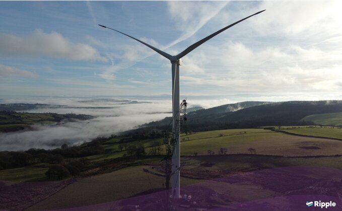 Ripple Energy's Graig Fatha wind turbine in South Wales | Credit: Ripple Energy Ripple Energy's Graig Fatha wind turbine in South Wales | Credit: Ripple Energy