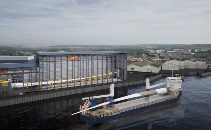 A render of the Blyth testing facility | Credit: ORE Catapult A render of the Blyth testing facility | Credit: ORE Catapult